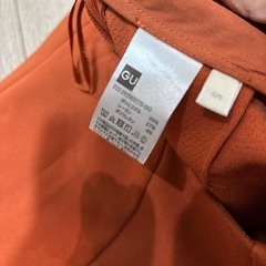 【美品】GU オレンジ タイトスカート Sの画像