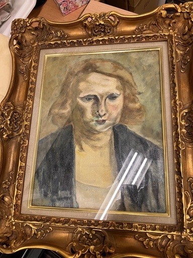 坂本繁二郎「少女」絵画 油絵 現状 人物画 贋作 レア 希少 しょうじょ 坂本繁二郎「少女」絵画 贋作 現状 42cm 32cm 人物画 名作 (買取店