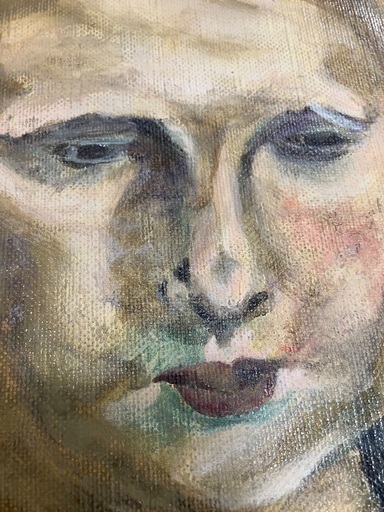 坂本繁二郎「少女」絵画 油絵 現状 人物画 贋作 レア 希少 しょうじょ 坂本繁二郎「少女」絵画 贋作 現状 42cm 32cm 人物画 名作 (買取店