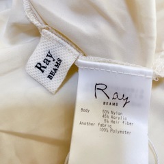 Ray BEAMS ハイネックバックプリーツニットの画像