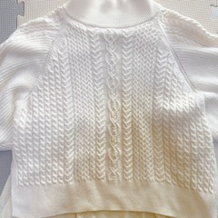 Ray BEAMS ハイネックバックプリーツニットの画像