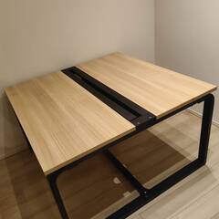 オフィスデスク メティオ フリーアドレスデスク 幅1200×奥行1200×高さ720mm 配線ボックス付き ミーティングテーブル 会議用テーブル 家具の画像