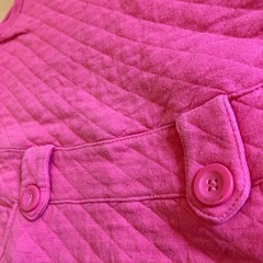 ピンク キルティング ジャンバースカート 120の画像