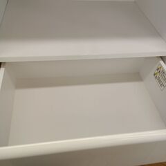 ★リユースのサカイつくば店★TK7224 NITORI 食器棚 ホワイト H180×D41×W60 クリーニング済みの画像