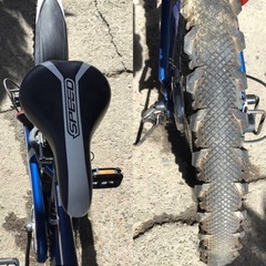 h-199△ q 岐阜発/ 子供用自転車/ SPEED/ 22インチ/ 6段変速/ キッズマウンテンバイク/ ①②速入りません/ 現状品/ o/ R7.11/3 △の画像