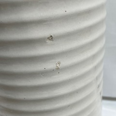 売り切りセール！ 陶器製 傘立て ホワイト 直径19.5cm 高さ42.5cm シンプル 傘置き　インテリア雑貨の画像