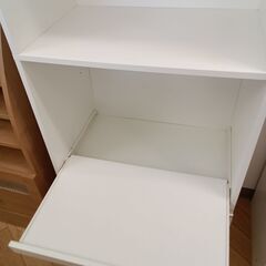★リユースのサカイつくば店★TK7225  食器棚 ホワイト H178×D40×W60 クリーニング済みの画像