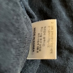 ネイビー 長袖 ワンピース 110程度　レース装飾の画像