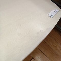 ★リユースのサカイつくば店★TK7226  折りたたみテーブル ホワイト H32×D50×W90 クリーニング済みの画像