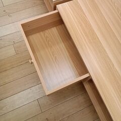 ★リユースのサカイつくば店★TK7227  ローテーブル ナチュラル H38×D40×W80 クリーニング済みの画像