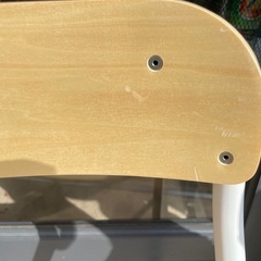 B7122【無印良品】スチールパイプ 折りたたみチェア 板座の画像