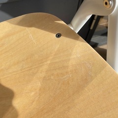 B7122【無印良品】スチールパイプ 折りたたみチェア 板座の画像