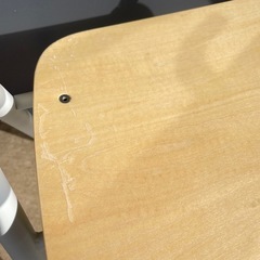 B7122【無印良品】スチールパイプ 折りたたみチェア 板座の画像