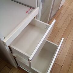 ★リユースのサカイつくば店★TK7228 NITORI レンジ台 ホワイト H102×D50.5×W88 クリーニング済みの画像