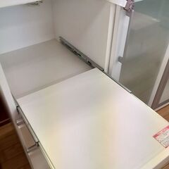 ★リユースのサカイつくば店★TK7228 NITORI レンジ台 ホワイト H102×D50.5×W88 クリーニング済みの画像