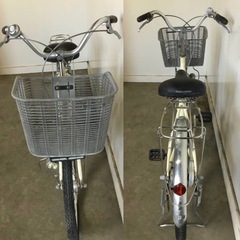 h-200△ q 岐阜発/ ブリジストン/ CALISIA/ 22インチ/ 自転車/ ママチャリ/ 変速なし/ 走行確認/ 現状品/ R7.5/1 △の画像