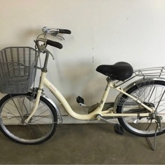 h-200△ q 岐阜発/ ブリジストン/ CALISIA/ 22インチ/ 自転車/ ママチャリ/ 変速なし/ 走行確認/ 現状品/ R7.5/1 △の画像