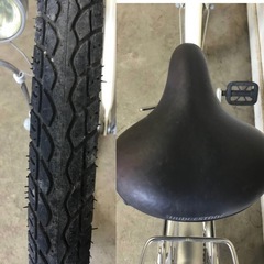 h-200△ q 岐阜発/ ブリジストン/ CALISIA/ 22インチ/ 自転車/ ママチャリ/ 変速なし/ 走行確認/ 現状品/ R7.5/1 △の画像