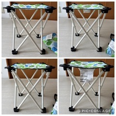 IKEA STEKNING アウトドアチェア 葉柄 高さ35㎝ 折り畳みチェアの画像