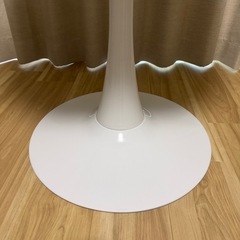 【美品】 ダイニングテーブル 70cm　丸型 ホワイトの画像