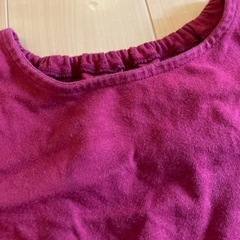 【おまけ】GU ワインレッド 130 長袖カットソーの画像