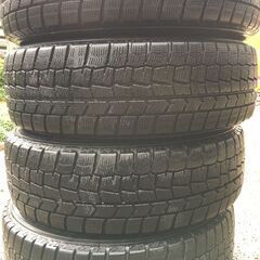 冬用スタッドレスタイヤアルミ4本セット　175/65R15　ダンロップウインターマックス０2　コンパクトカー　アクア　ポルテ　スイフト　ヤリス　等の画像