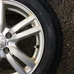 冬用スタッドレスタイヤアルミ4本セット　175/65R15　ダンロップウインターマックス０2　コンパクトカー　アクア　ポルテ　スイフト　ヤリス　等の画像