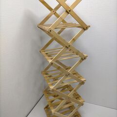 竹製 靴棚 シューズラック 5段 折りたたみ式 省スペース 玄関収納 スリム設計 軽量 ラック 靴箱 靴収納 天然素材 シンプル インテリア 251110-12Tの画像