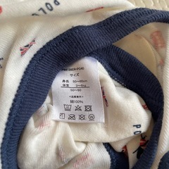 バースデイ ベビー肌着 前開きロンパース 半袖 50~60cm 2枚セットの画像