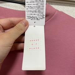 SENSE OF PLACE ピンク トレーナー Lサイズの画像