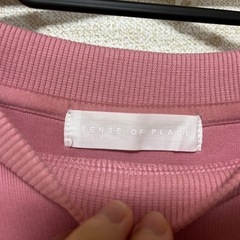 SENSE OF PLACE ピンク トレーナー Lサイズの画像