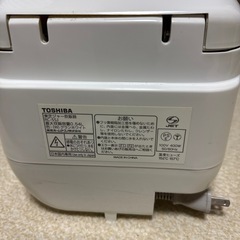 美品　TOSHIBA  ジャー炊飯器　３合炊きの画像