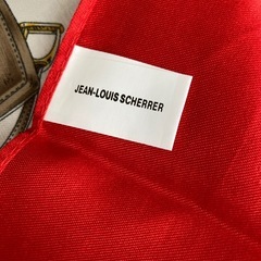 🐎JEAN-LOUIS SCHERRER 馬具柄 大判スカーフ レッドの画像