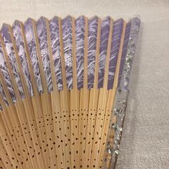 ⑧扇子　草花の画像