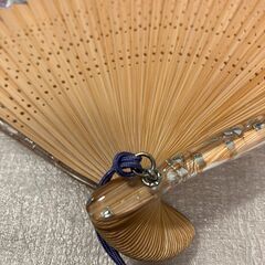 ⑧扇子　草花の画像