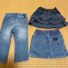 80デニム3点の画像