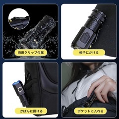 LED 懐中電灯 超小型 軽量 ハンディライト 高輝度 耐衝撃 登山 探検 散歩の画像