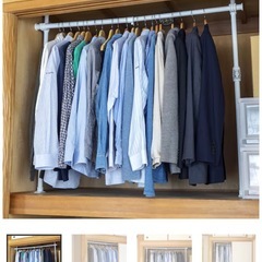 つっぱりクローゼットハンガーの画像