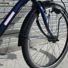 E673★限定特価★ 中古自転車 【27インチ　軽快車　紺 】 の画像