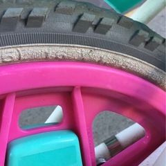 h-203△ q 岐阜発/ ブリジストン/ 子供用自転車/ X-girl/ 16インチ/ 変速なし/ ブレーキ等確認/ 現状品/ R7.10/29 △の画像