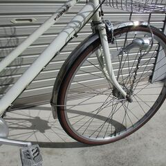 E675★限定特価★ 中古自転車 【　27インチ　Panasonic　スコーチ　シティ　白　 】の画像