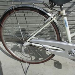 E675★限定特価★ 中古自転車 【　27インチ　Panasonic　スコーチ　シティ　白　 】の画像