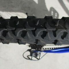 E677★9500円★整備済み 中古子供自転車 【24インチ　ジュニアマウンテン　青 】 の画像