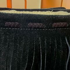 美品 スエードショートブーツ　フリジンブーツ24.0の画像