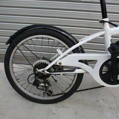 E679★　9500円★　折りたたみ中古自転車【20インチ　白　 】 の画像