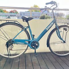 2moro town Squareシティサイクル27インチ　シマノ６段変速　引取専用の画像