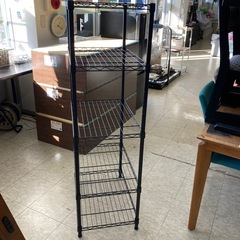 【ジモティー割引で最大15％OFF⭐️】ニトリ 4段スチールラック 黒の画像