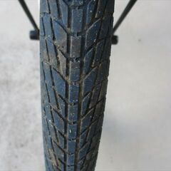 E681★9500円★　折りたたみ中古自転車【20インチ　白　リアサス付き 】 の画像