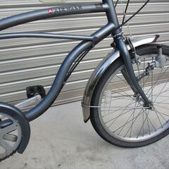 E682★10000円★　ミニベロ中古自転車 【20インチ　AIRWALK　グレー 】の画像