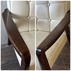 木製 肘付きチェアー 1人掛け 北欧風 パーソナルチェア 木製椅子の画像